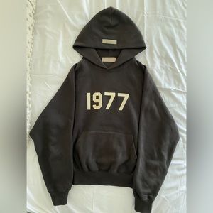 - Gray Essentials Hoodie